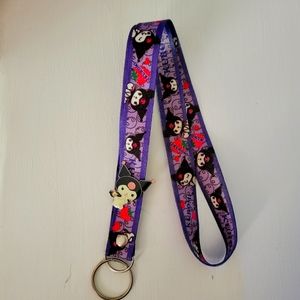 Kuromi lanyard with pin